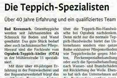 Read more about the article Die Teppich-Spezialisten