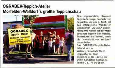 Read more about the article OGRABEK-Teppich-Atelier – Mörfelden-Walldorfs größte Teppichschau